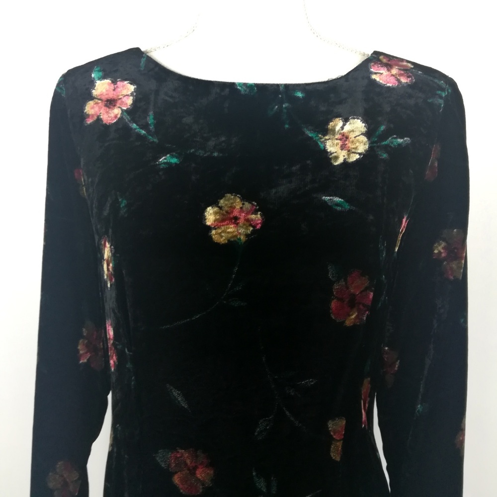 Terry Ward vintage crushed velvet long sleeve - Picture 3 of 8